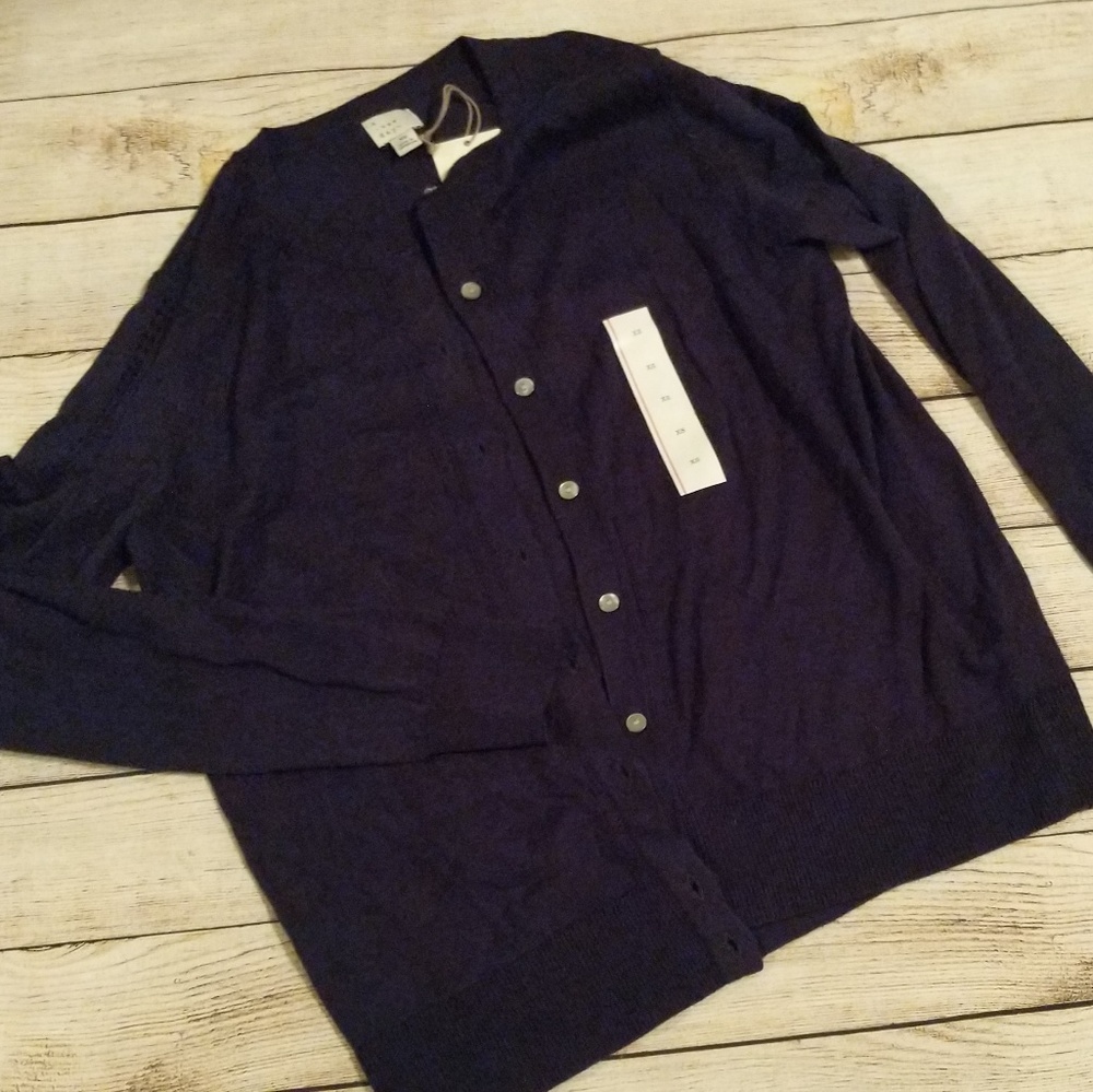 NWT Navy Blue Cardigan